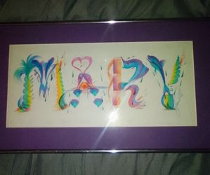 Mary & Mike wall art