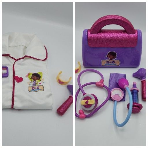 Doc McStuffins Doctor Costume AND Doctor's Bag with Accessories