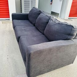 Nice Mid Century Modern Leggett & Platt Gray Queen Hide A Bed Couch Sleeper Sofa