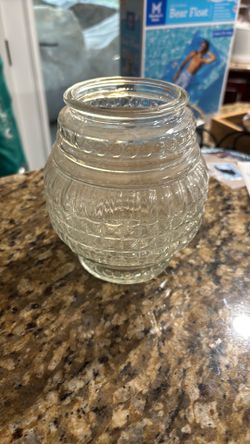 Vintage Jelly Jar Pressed Glass for Porch Light