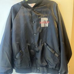 Barry Manilow Vintage Silk Bomber Jacket Hits Tour 