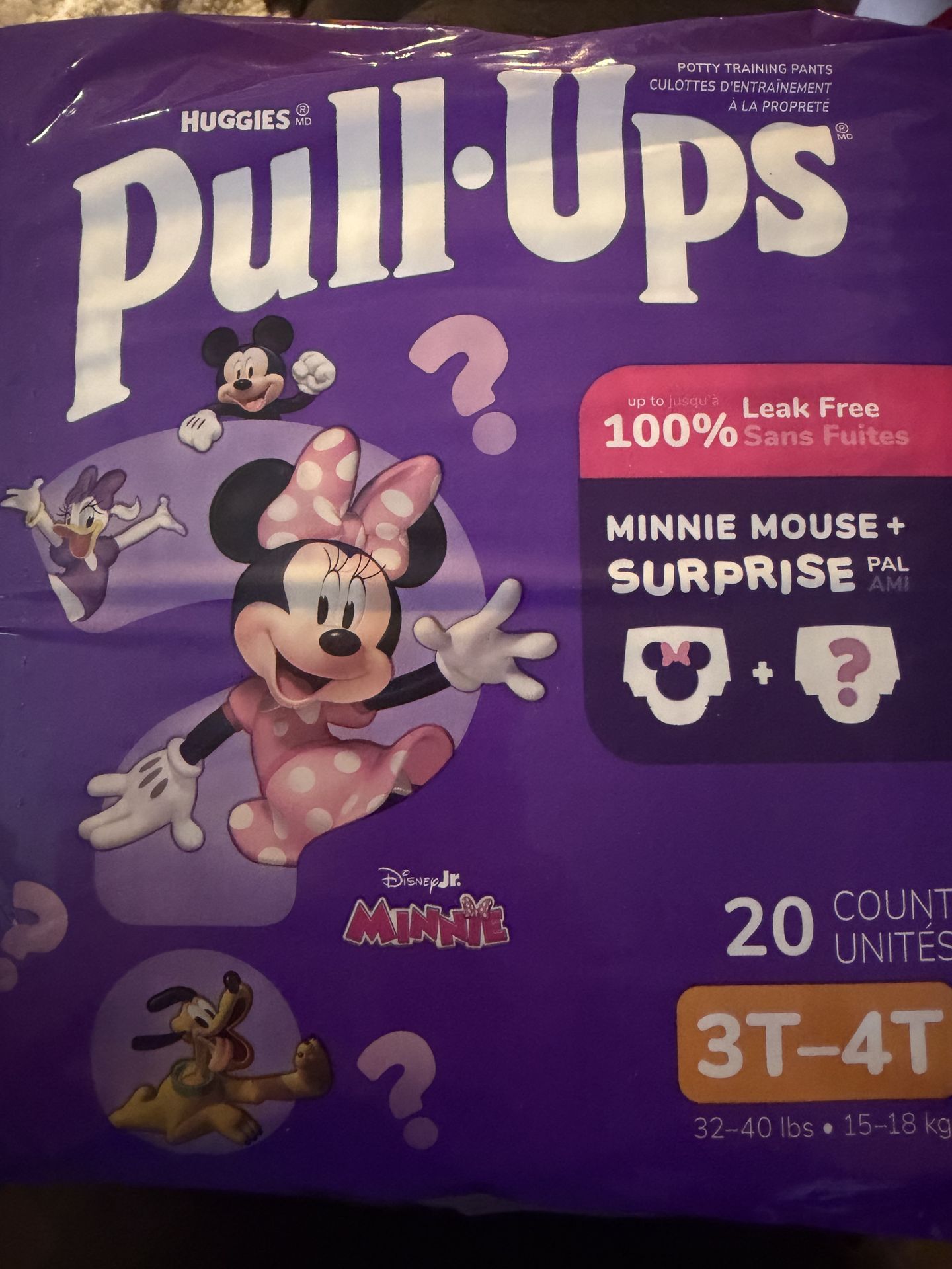 Huggies Pull Ups Size 3T-4T