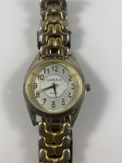 Work-It Gold Tone Mens Watch