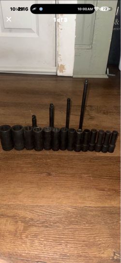 icon 1/2in impact sockets & 3/8in impact extensions