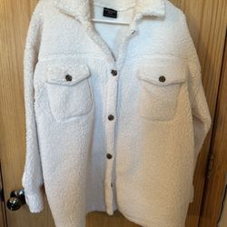 WOMENS XL 32 DEGREE SHACKET BUTTON DOWN FLEECE 