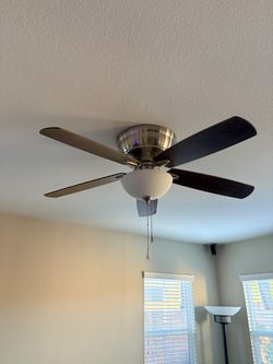 Flush Mount Ceiling Fan with Light