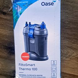 OASE FiltoSmart Thermo 100 Aquarium Heater Filter 55163 Open Box 