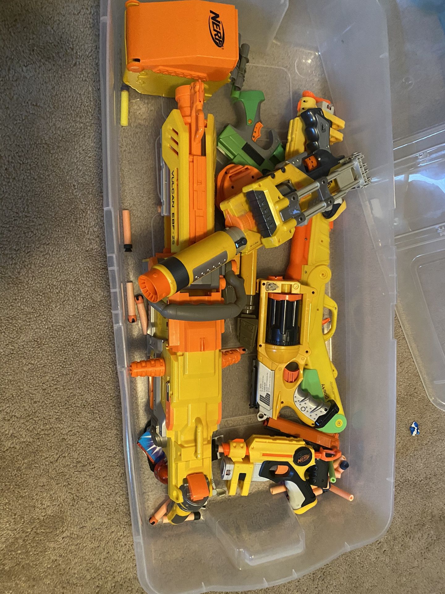 Nerf Toy guns, different kinds.... Sold as is