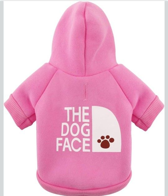 Paiaite Pink Chihuahua Dog Hoodie: Keep Your Pup Warm and Stylish with a 'The Dog Face' Printed Sweatshirt, Pet Clothes, and Sweater Coat All in One P