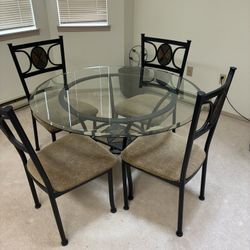 Glass Table Set