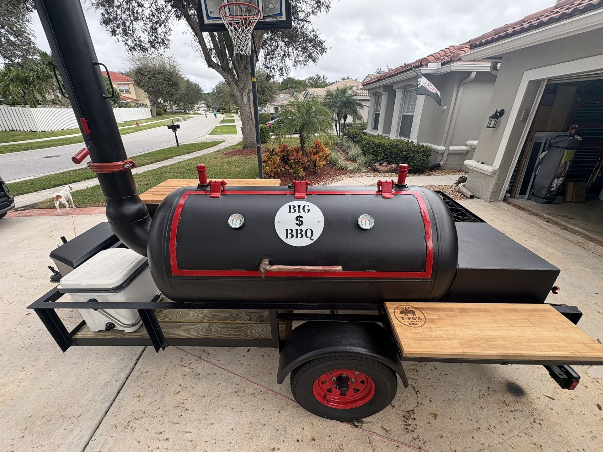 New 200 Gallon Offset Smoker