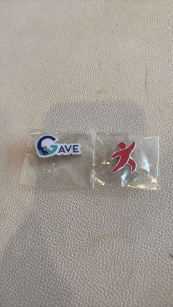Set of 2 Enamel Lapel Pins
