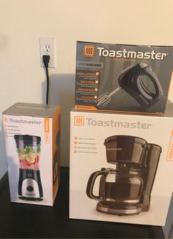 Toastmaster coffee maker, smoothie maker, hand mixer