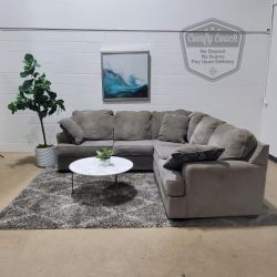 Small Beige Sectional Sofa(Delivery Available!! )