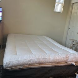 MOVING SALE! Mattress + Topper + Bed Frame 
