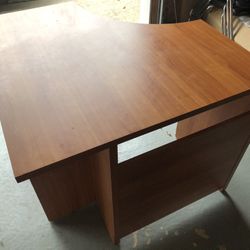 Oak Finish Corner Desk