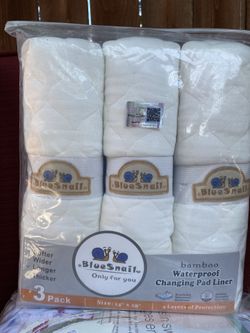 Blue Snail Changing Pads 3 Pack New