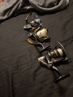 3 fishing reels