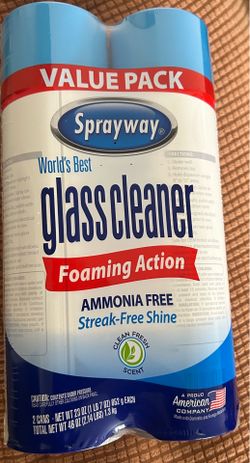 Spray away glass cleaner box $10