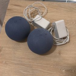Two Amazon Alexa Echo Dot Smart Speakers