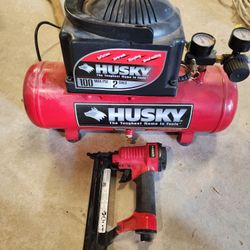 Husky Compressor and Nailer