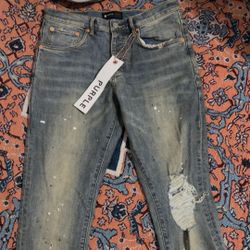 Purple jeans