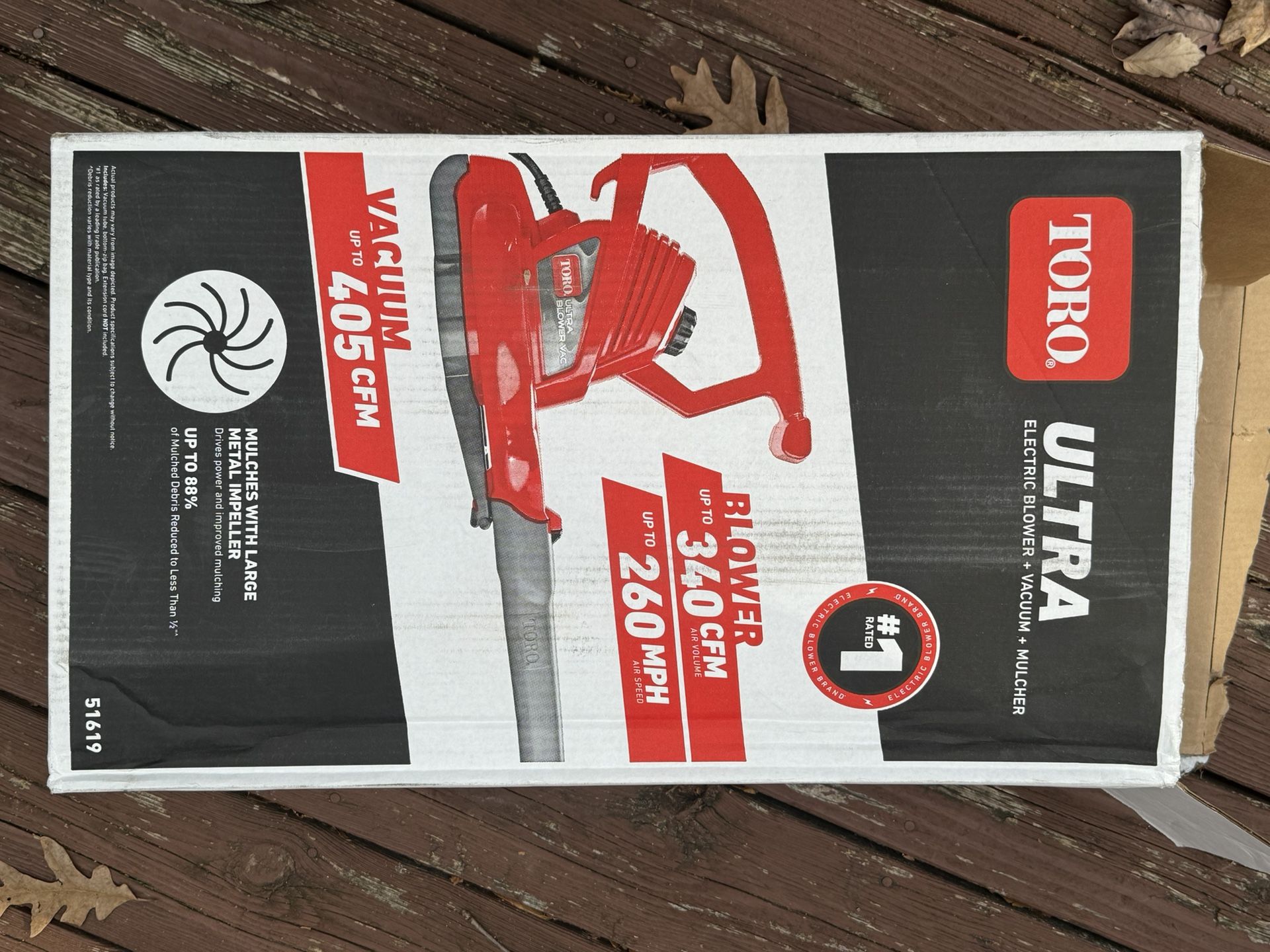 LEAF BLOWER PLUG- IN TORO