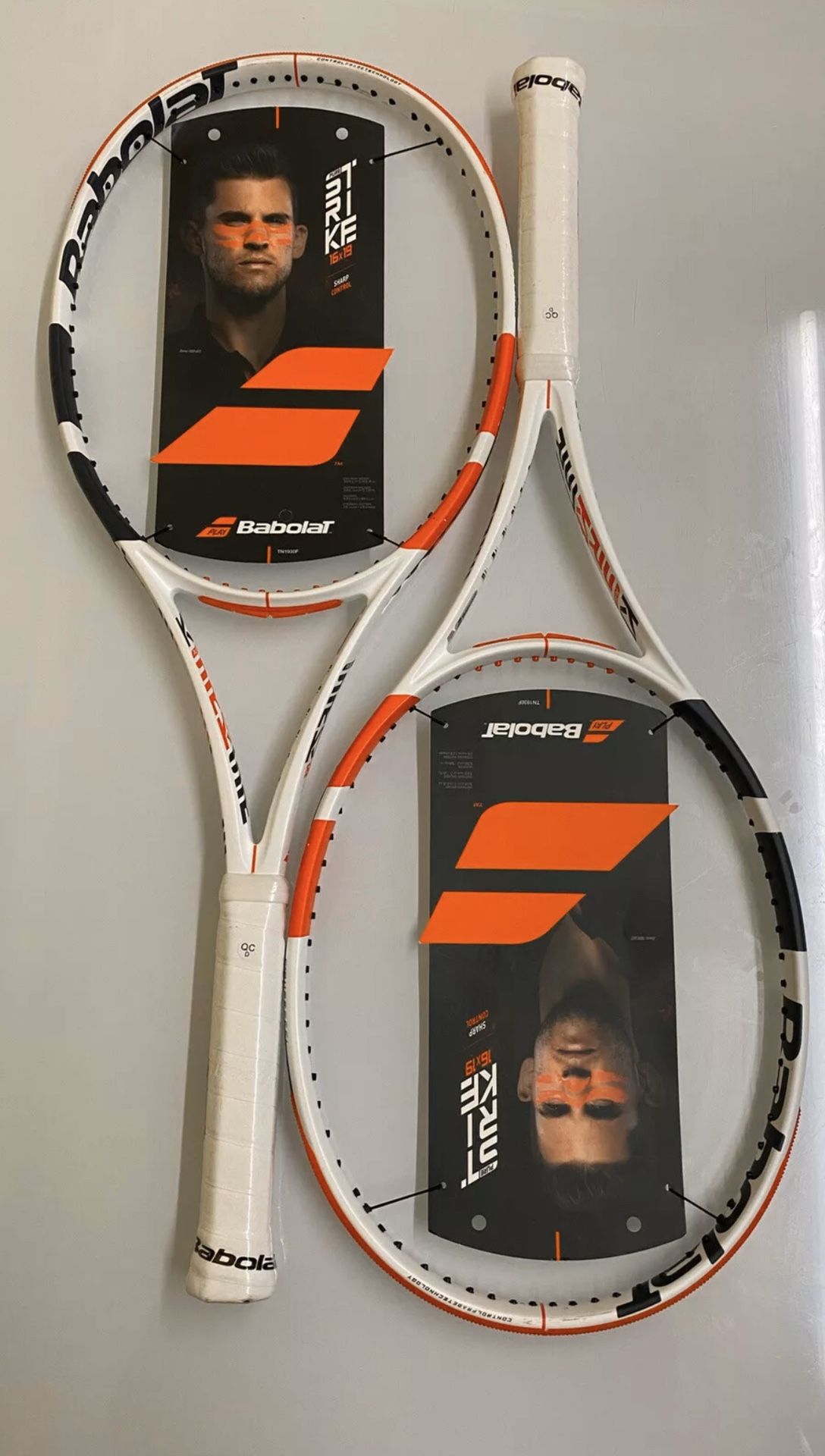 Two Babolat 3rd Gen Pure Strike 98sq 16x19 - Grip 4 1/4 - Tennis Racquet