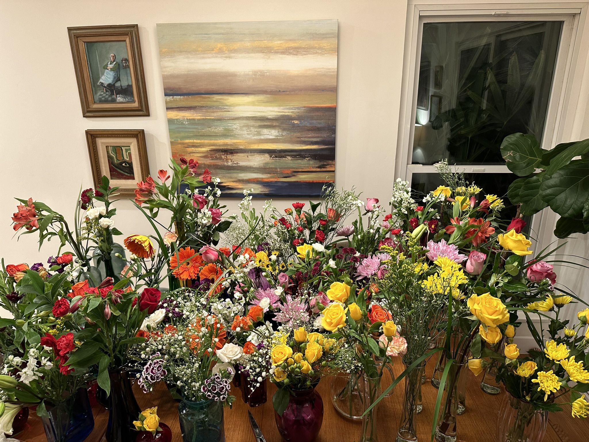 Colored Vases Flowers Not Included