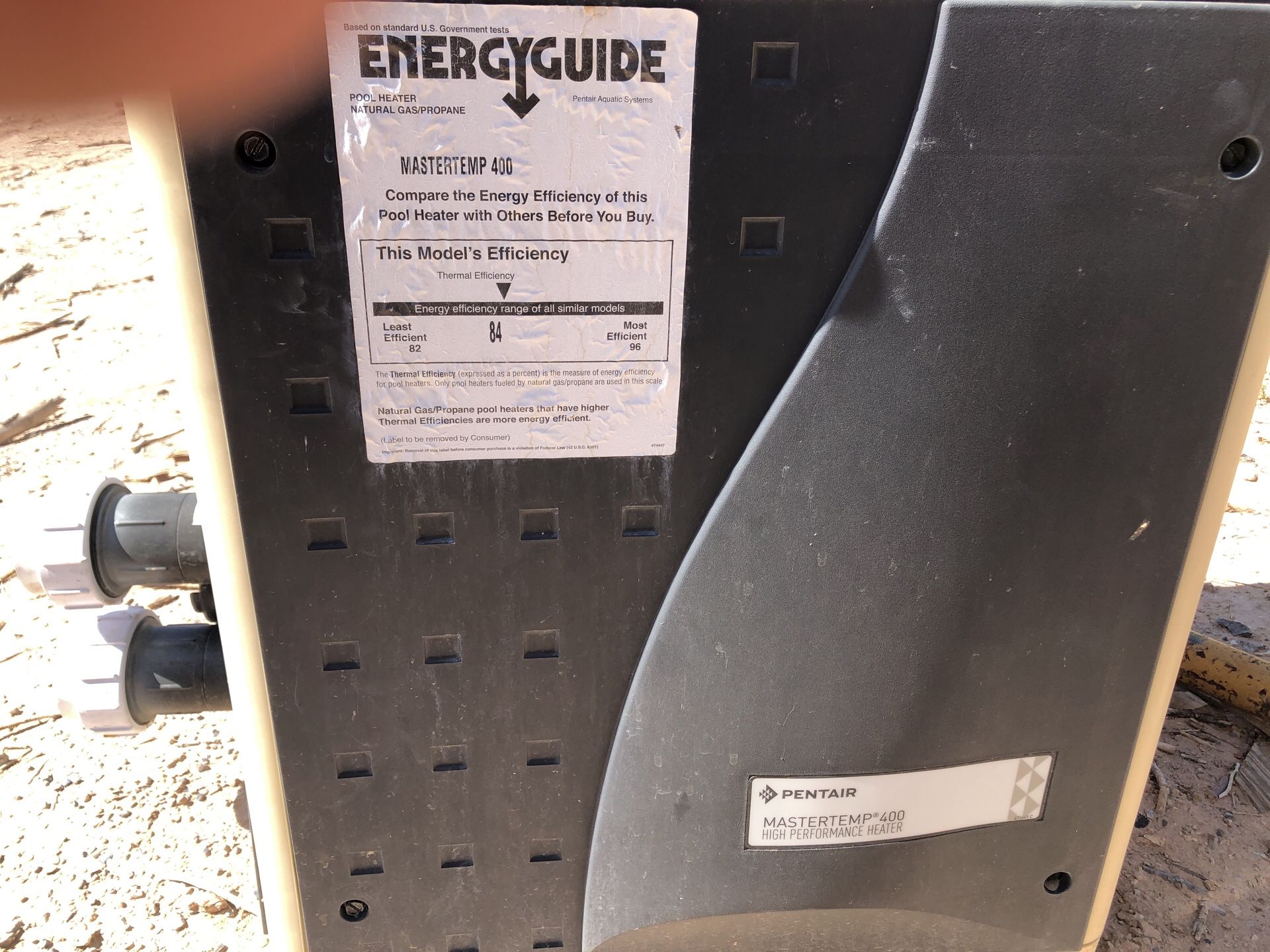 Pentair 400k btu pool heater, 460736