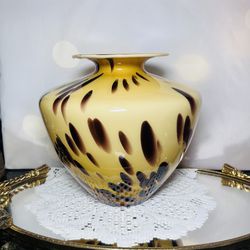 Vintage MCM Murano Venetian Art Glass Vase