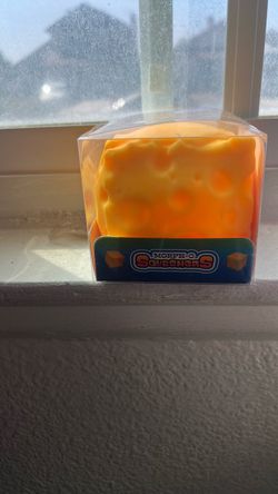 Morph-O Squashers Cheese Block Squishy Toy medium size cheese
