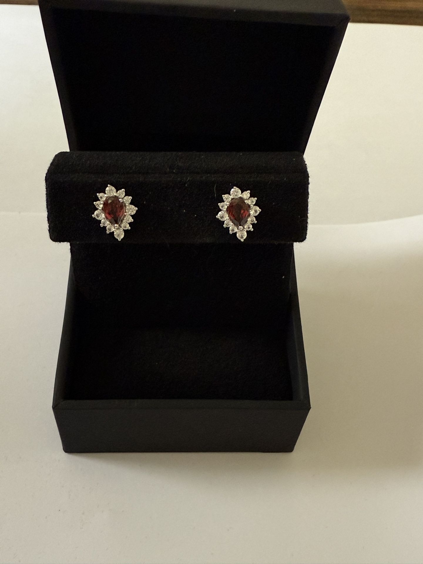 Princess Garnet Earrings