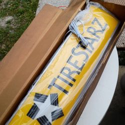 Rare Nos Tirestarz Double Sided Lighted Sign