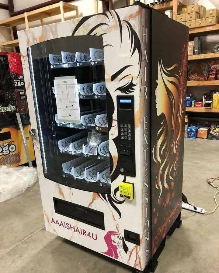 Customized Hair Extension Combo Machine with Nayax Card Reader