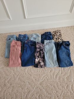 Girls jeans size 6 and 7