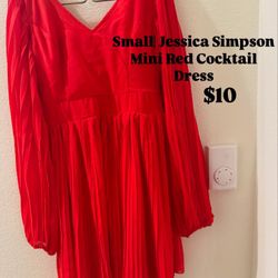 $10|Small| Jessica Simpson Mini Red Cocktail Dress