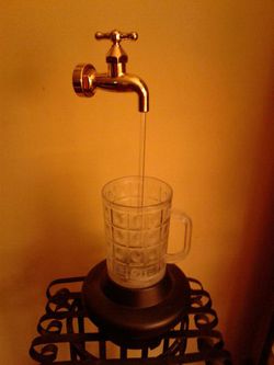 lighted beer fountain