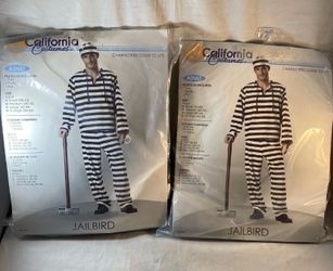 Jailbird, criminal prisoner costume Halloween