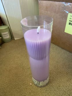 Core of Home Purple Flameless LED Real Wax Candle