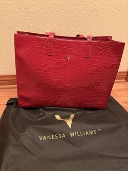 Vanessa Williams Red Leather Bag