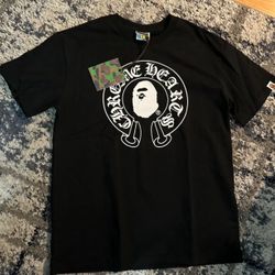 Bape Chrome Hearts Shirt Size Medium  (open For Trade Lmk)