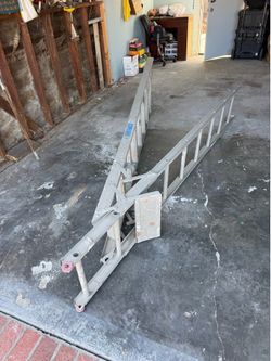 Ladder, aluminum extension ladder