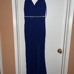 Prom/formal Dress In Royal Blue M/L