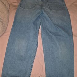Madewell Balloon Jeans 27 Tall High Rise Light Wash Baggy Tapered Denim