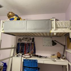 IKEA White/grey Bunk Bed