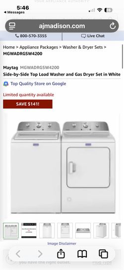 Brand New Maytag Washers- never used