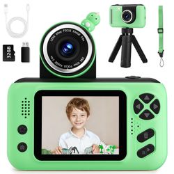 Makolle Kids Camera, Birthday Gifts For Boys And Girls Age 3-8,Video Recorder For Kids 8-12,Childrens Digital Camcorder For Vlogging Portable Kids Sel