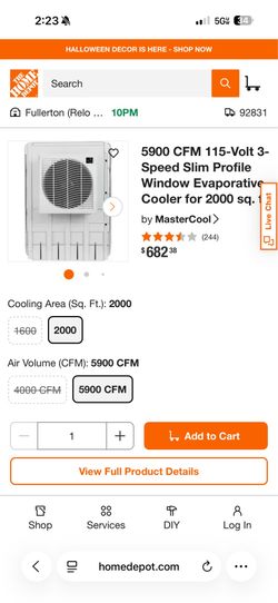 Mastercool Swamp Cooler
