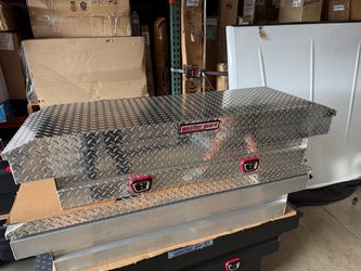 WEATHER GUARD 154-0-03 Tool Box; Crossover; Single Lid; Powder Coated; Clear; Aluminum;  62-1/2 In Width #2